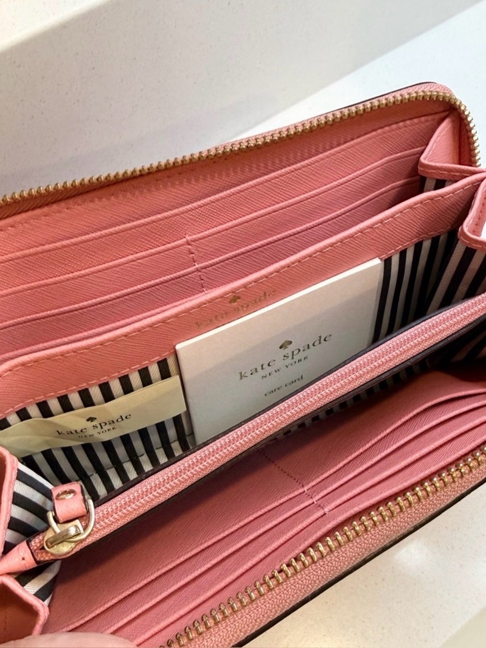 KATE SPADE Spencer Zip-Around Wallet in Bubblegum Pink - Picture 6 of 9
